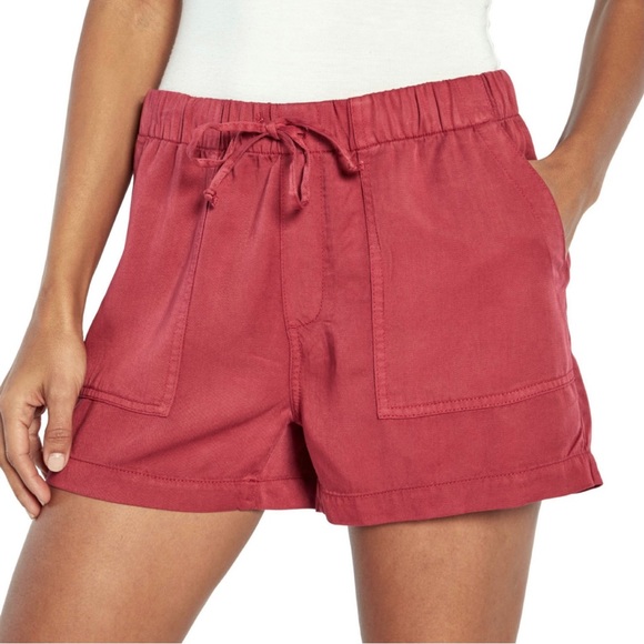 GAP Shorts Gap Tencel Shorts Red Bud Medium Poshmark